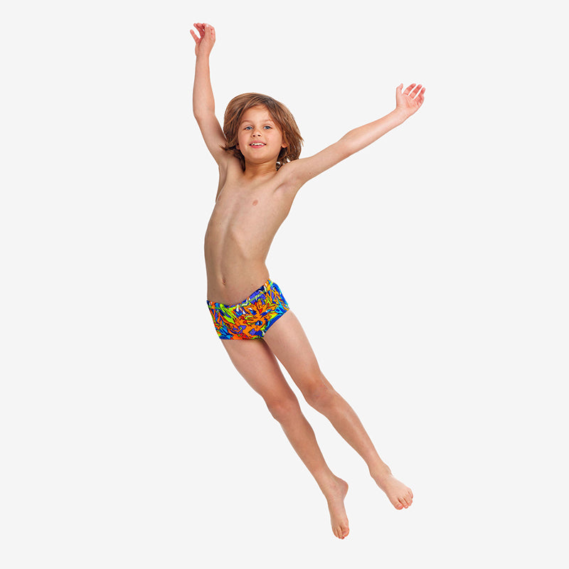 Funky Trunks - Mixed Mess - Toddler Boys Eco Printed Trunks
