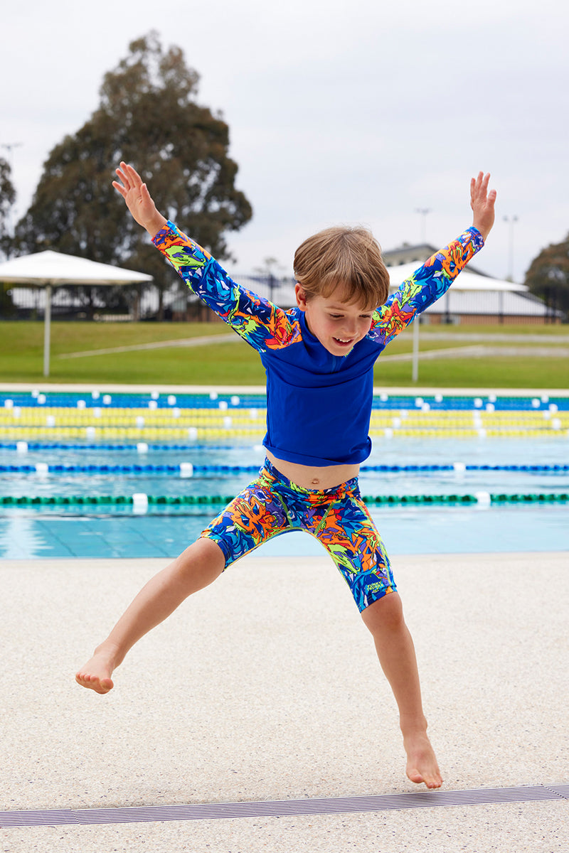 Funky Trunks - Mixed Mess - Toddler Boys Zippy Rash Vest