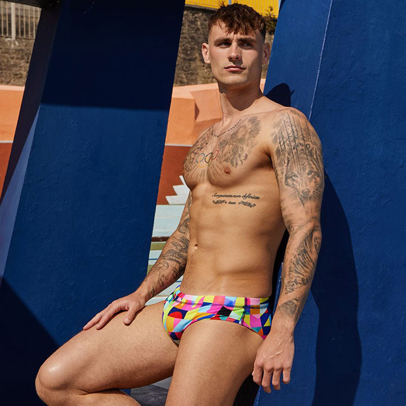 Funky Trunks - On The Grid - Mens Eco Classic Briefs