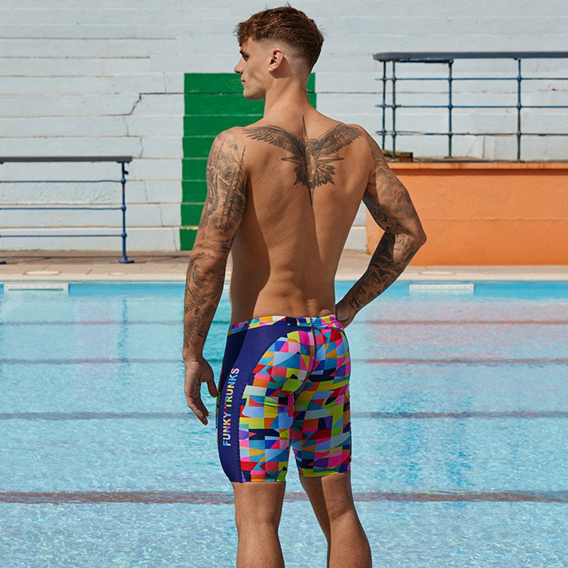 Funky Trunks - On The Grid - Mens Eco Training Jammers
