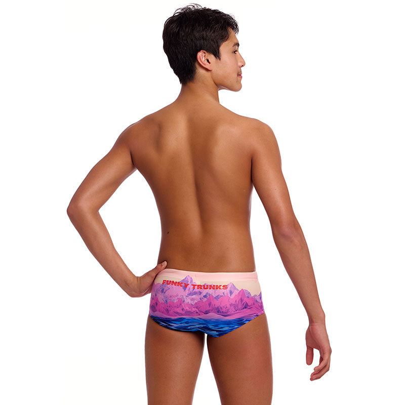 Funky Trunks - Pink Peaks - Boys Eco Sidewinder Trunks