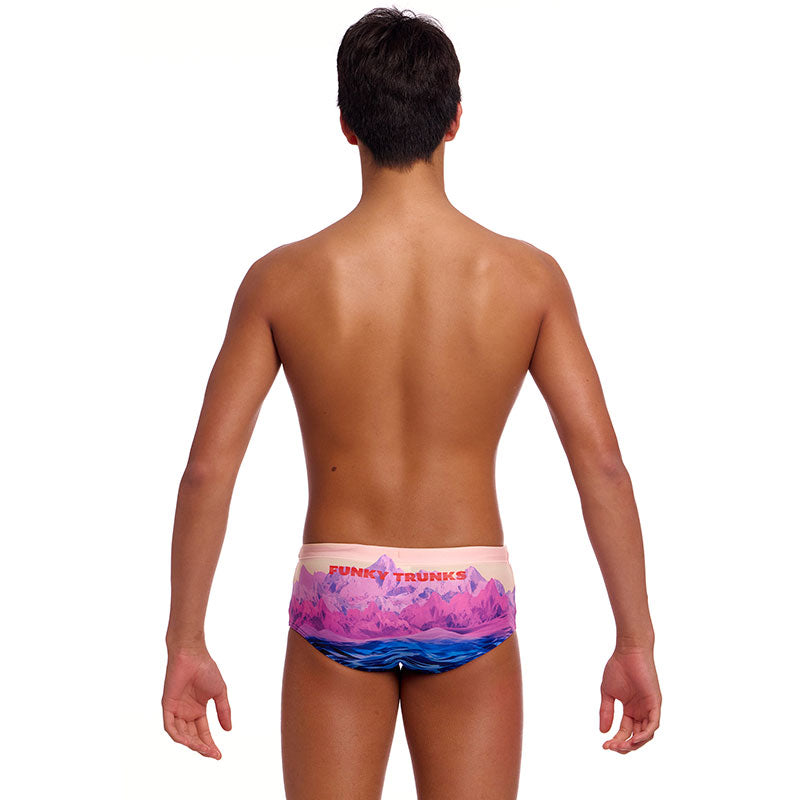 Funky Trunks - Pink Peaks - Boys Eco Sidewinder Trunks