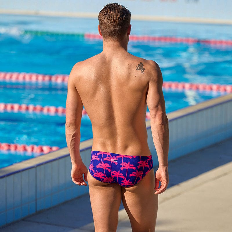 Funky Trunks - Pinky Palms - Mens Eco Classic Briefs