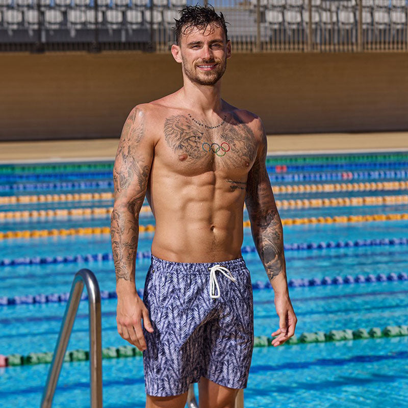 Funky Trunks - Pressure Palm - Mens Long Johnny Shorts