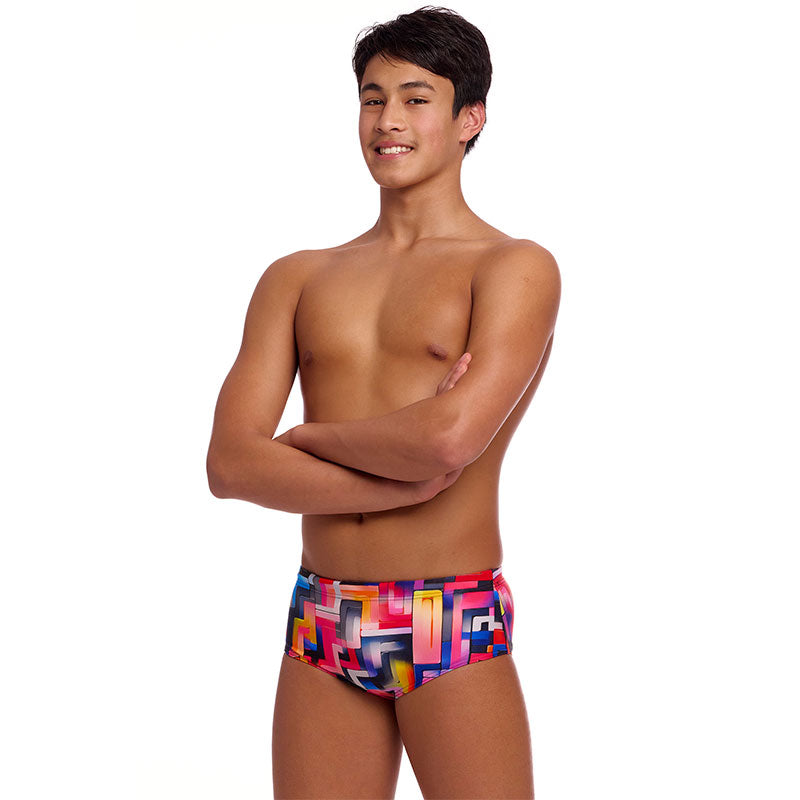 Funky Trunks - Putty Rules - Boys Eco Sidewinder Trunks