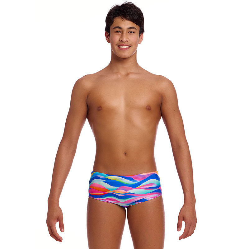 Funky Trunks - Royal Wave - Boys Eco Sidewinder Trunks