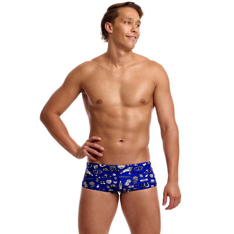 Funky Trunks - Scratchy - Mens Eco Sidewinder Trunks