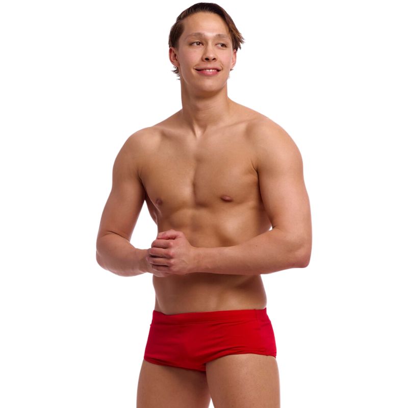 Funky Trunks - Still Red - Mens Eco Sidewinder Trunks