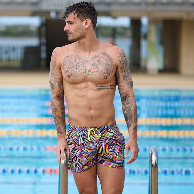 Funky Trunks - Strip Straps - Mens Shorty Shorts Short