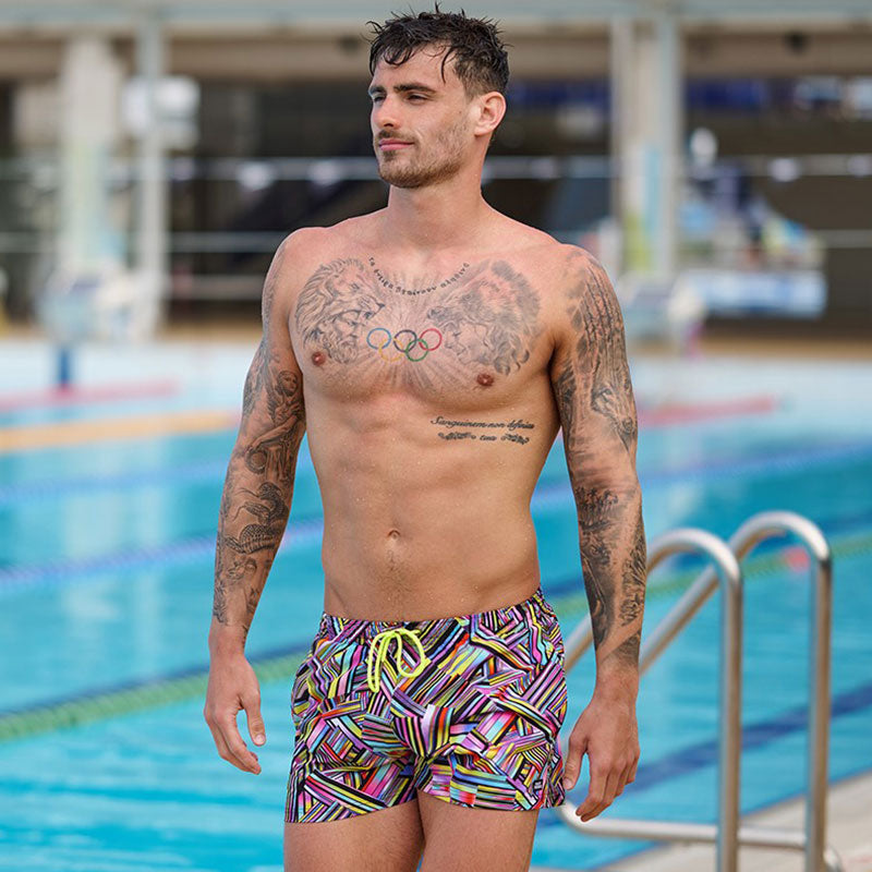 Funky Trunks - Strip Straps - Mens Shorty Shorts Short
