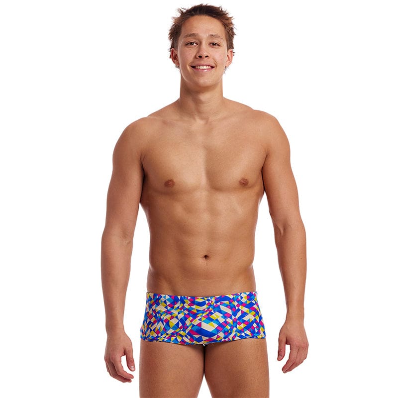 Funky Trunks - Time Warp - Mens Eco Sidewinder Trunks