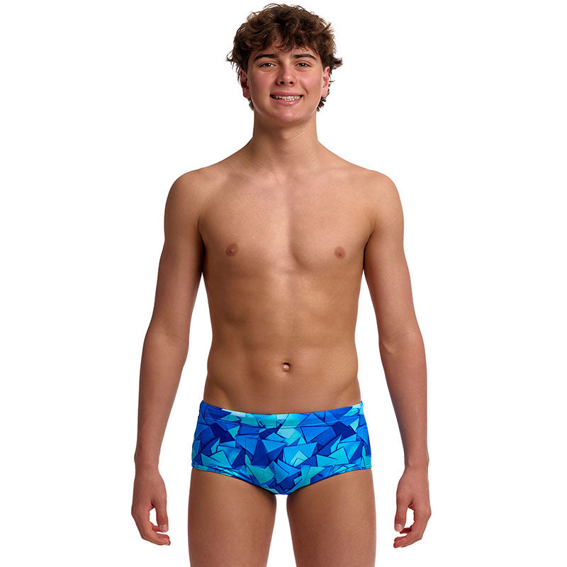 Funky Trunks - Try Blue - Boys Eco Sidewinder Trunks