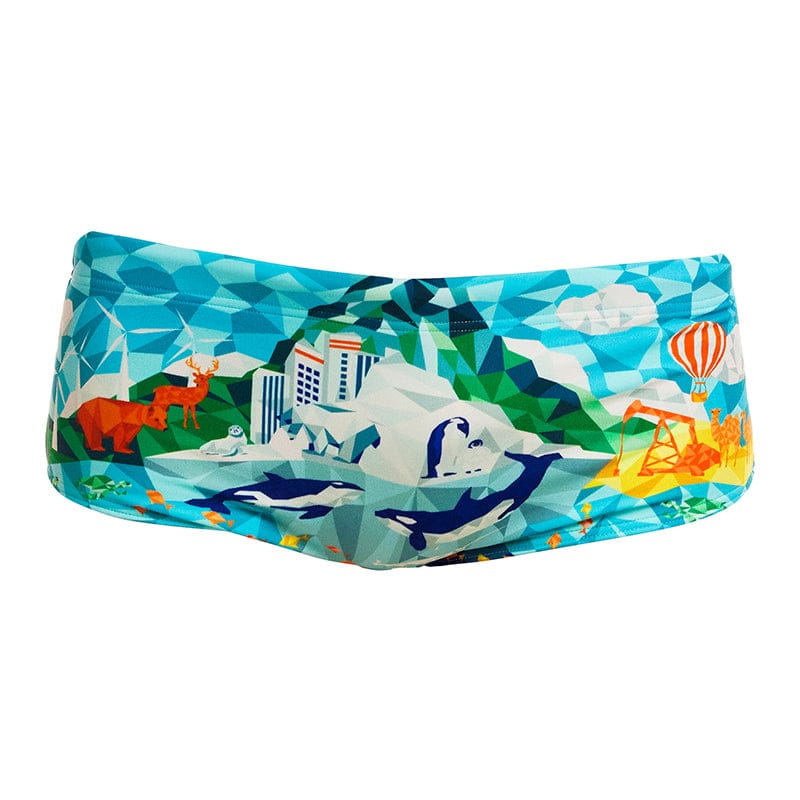 Funky Trunks - Wildermess - Mens Eco Sidewinder Trunks