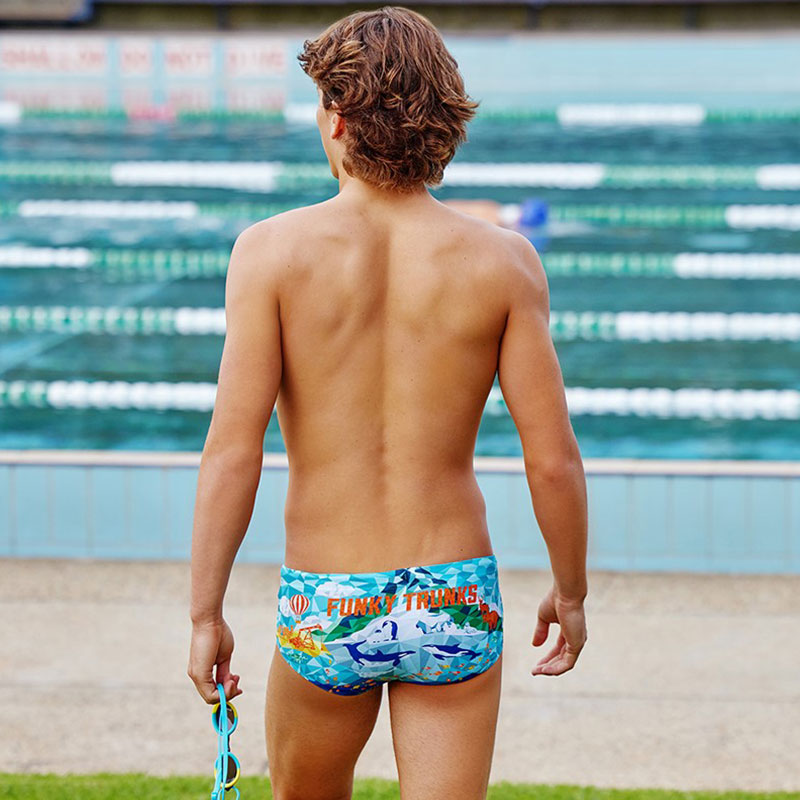 Funky Trunks - Wildermess - Mens Eco Sidewinder Trunks