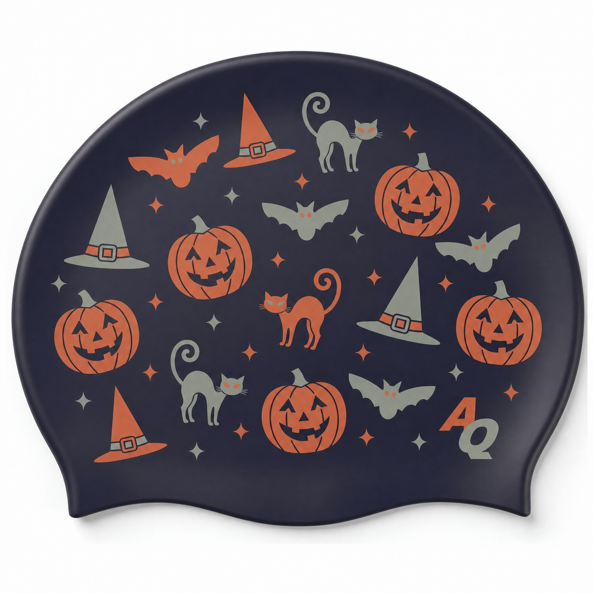 Vintage - Halloween Swim Hat - Purple
