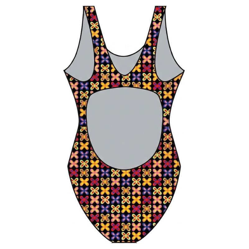 Maru - Papillon Pacer Auto Back Girls Swimsuit - Multi