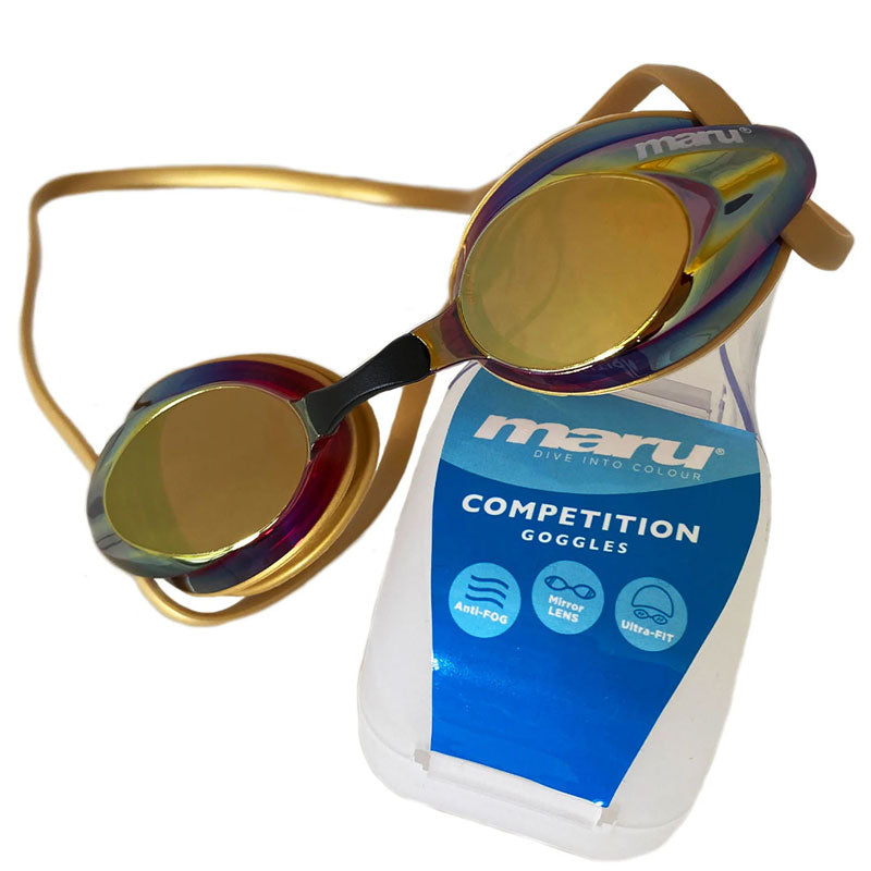 Maru - Pulse Mirror Anti Fog Goggle - Gold/Pink/Blue