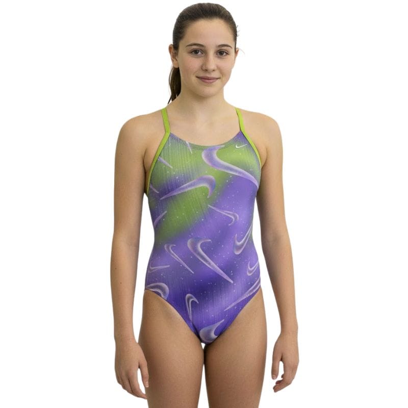 Nike - Girl's Aurora Swoosh Crossback One Piece (Action Grape)