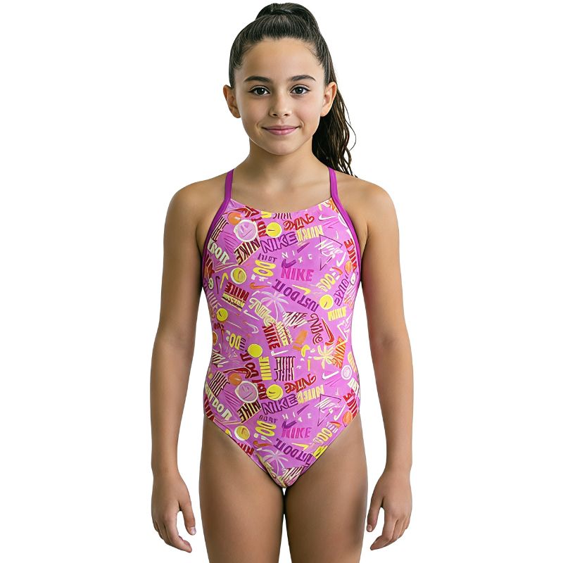 Nike - Girl's Have A Nike Day Crossback One Piece (Pink Spell)