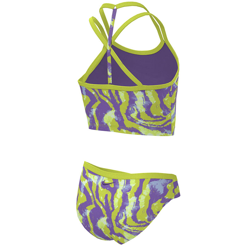 Nike - Girl's Watercolor T-Crossback Midkini Set (Action Grape)