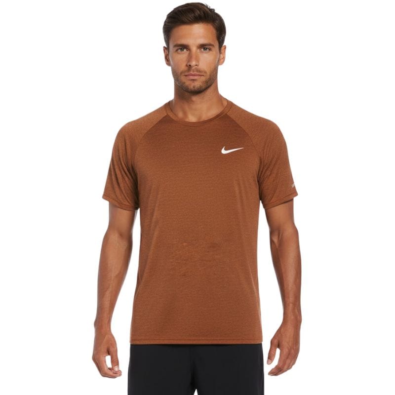 Nike - Heather Short Sleeve Hydroguard (Rush Orange)
