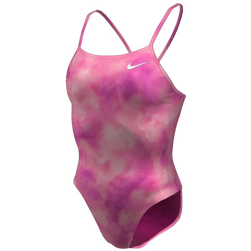 Nike - Hydrastrong Multi Print Cutout One Piece (Pink Foam)