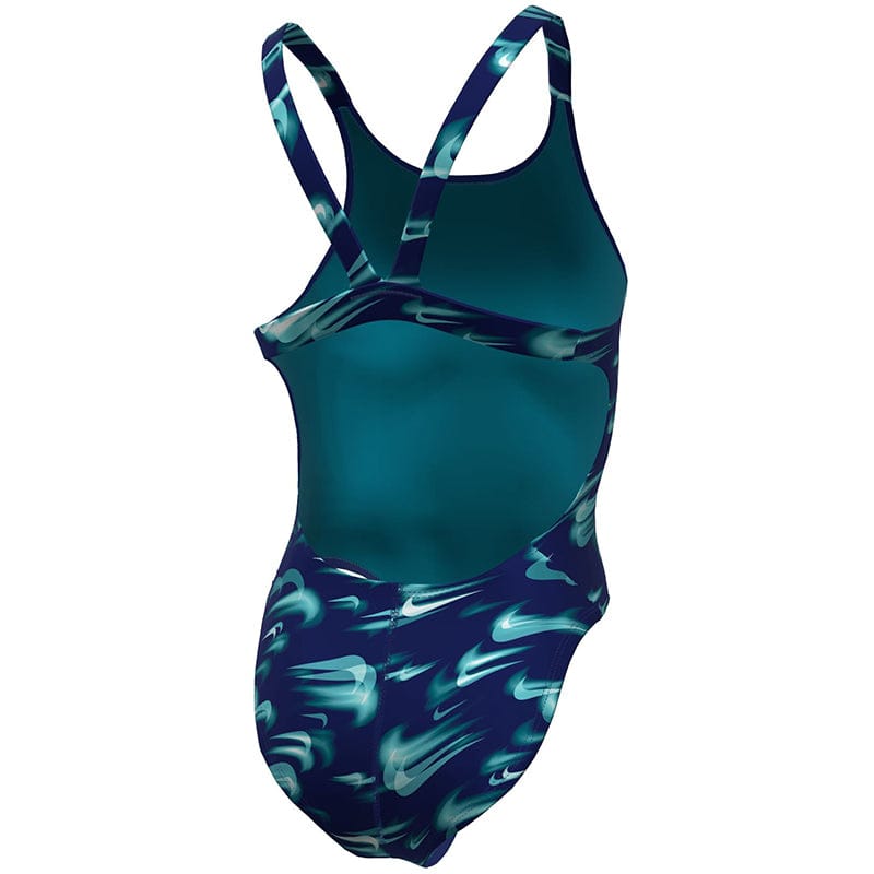 Nike - Hydrastrong Multi Print Fastback One Piece (Green Abyss)