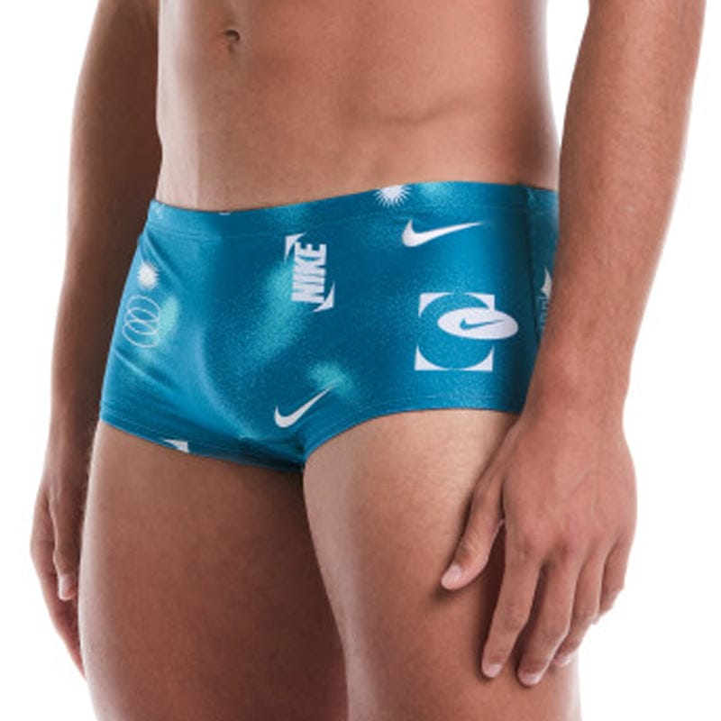 Nike - Hydrastrong Multi Print Men's Square Leg Brief (Green Abyss)