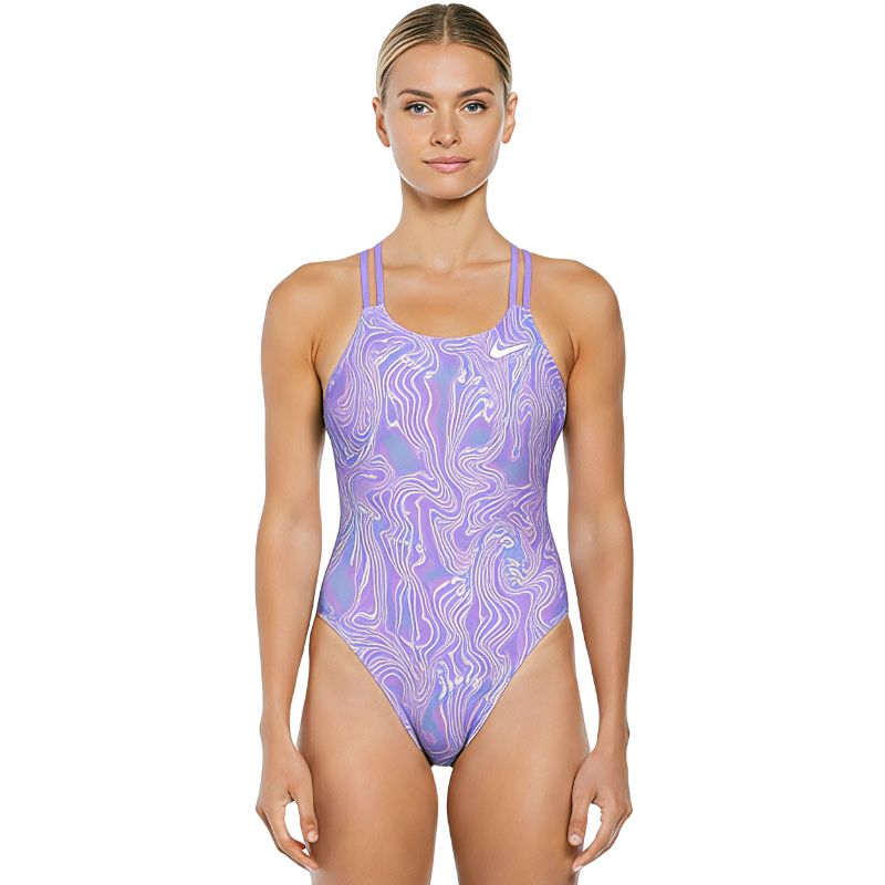 Nike - Hydrastrong Multi Print Spiderback One Piece (Cobalt Bliss)