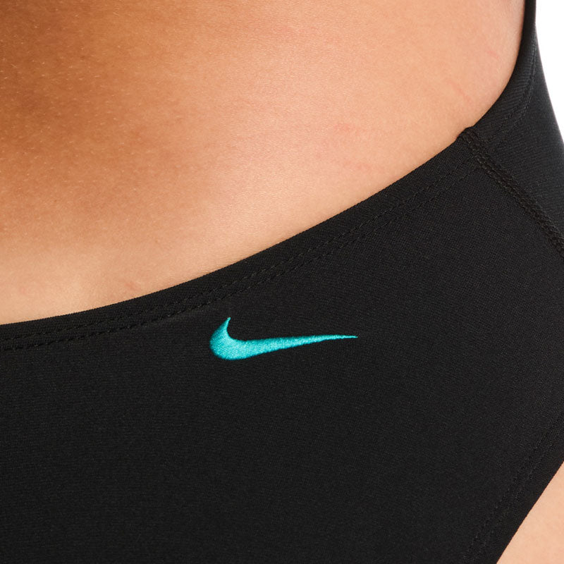 Nike - Logo Graphic Women's Adjustable Crossback One Piece (Jet Black)