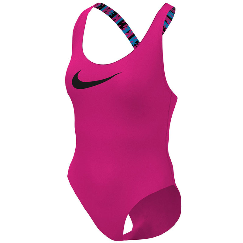 Nike - Logo Tape Crossback One Piece (Pink Prime)