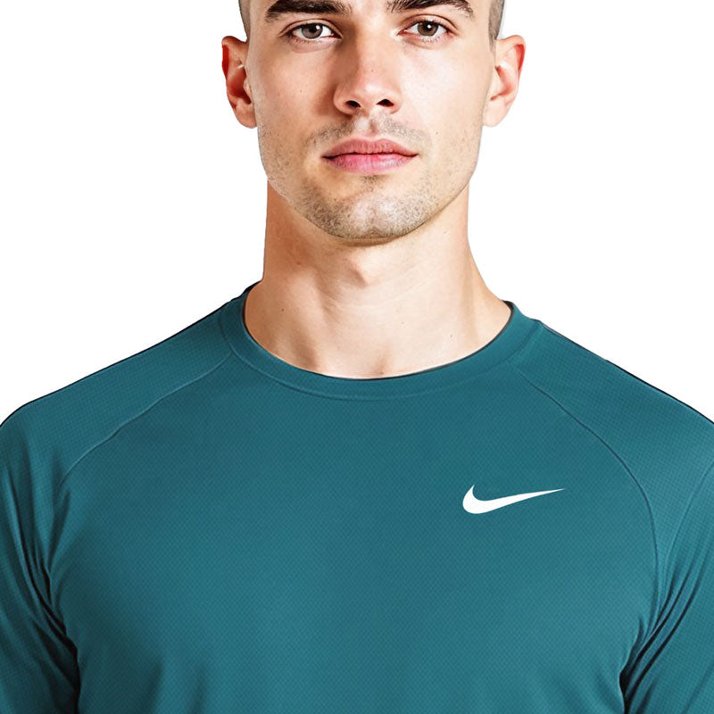 Nike - Men's Essential Short Sleeve Hydroguard (Green Abyss)