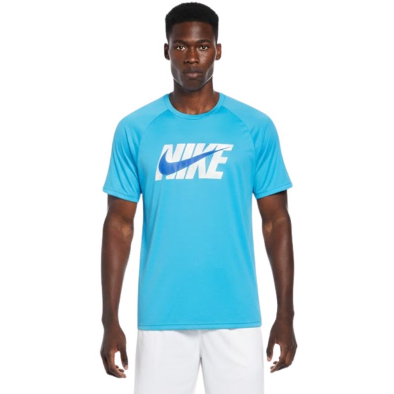 Nike - Sketch Short Sleeve Hydroguard (Blue Lightning)