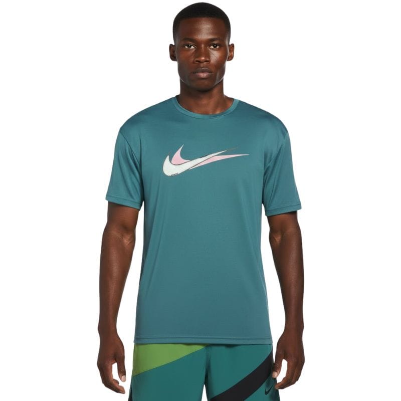 Nike - Stacked Swoosh Short Sleeve Hydroguard (Dusty Cactus)