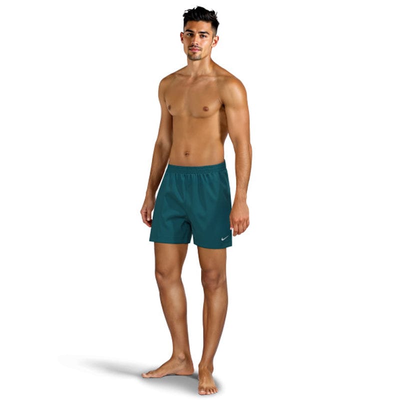 Nike - Swim Breaker Essential Men's 5" Brief-Lined Volley Short (Green Abyss)