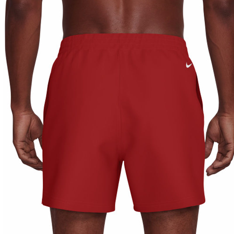 Nike - Swim Breaker Logo Men's 5" Brief-Lined Volley Short (University Red)