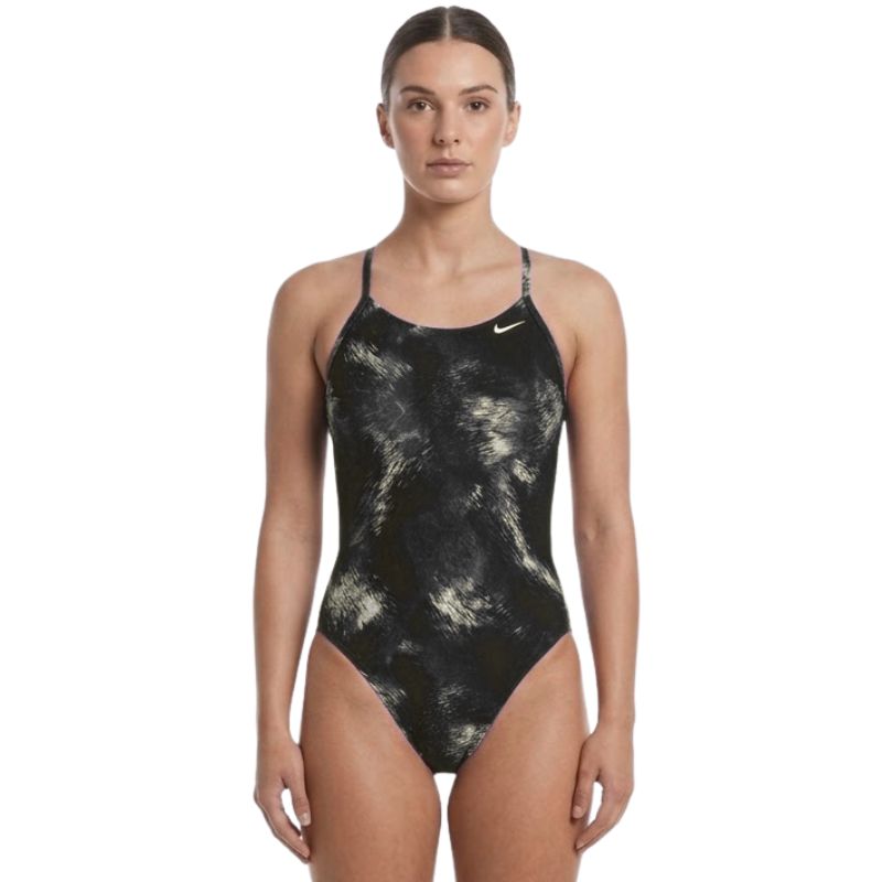 Nike - Swim Watercolor Women's Cutout One Piece (Black)