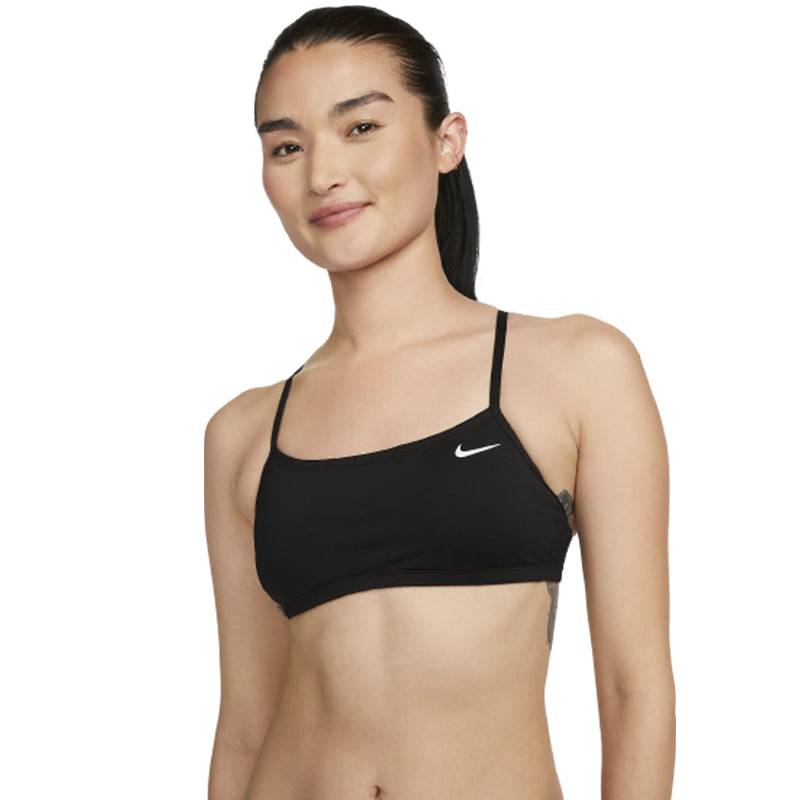 Nike Women's Essential Racerback Bikini Top (Black) – Aqua Swim