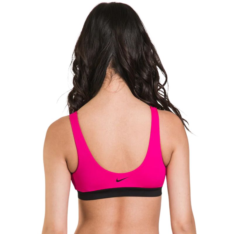 Nike - Women's Multi Logo Scoop Neck Bikini Top (Pink Prime)