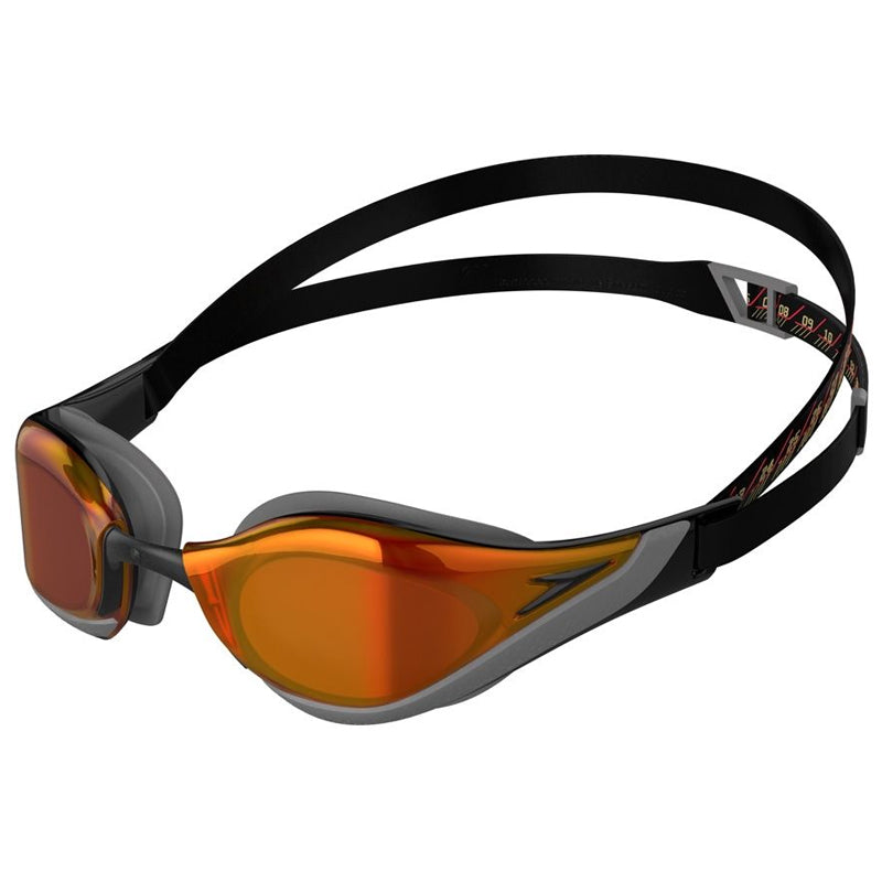 Speedo - Adult Fastskin Pure Focus Mirror Goggles - Black/Red