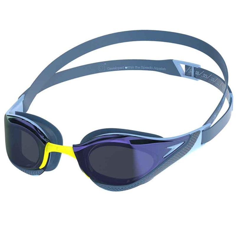 Speedo - Adult Fastskin Pure Focus Mirror Goggles - Blue/Smoke/Grey