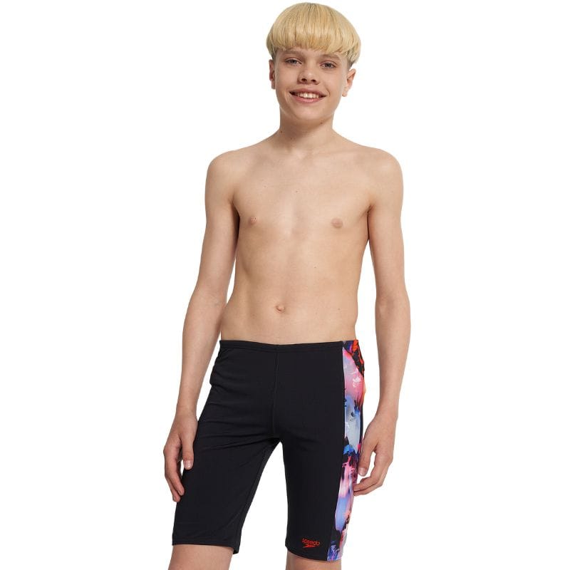 Speedo - Boys Digital AllOver Panel Jammer - Black/Ginger