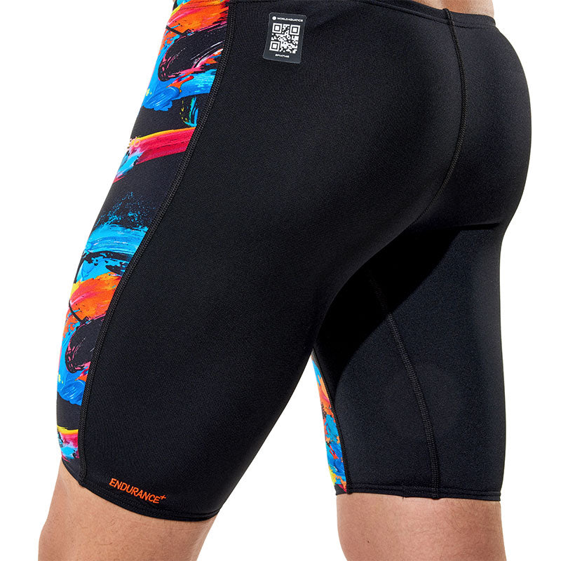 Speedo - Boys Endurance+ Max High Waisted Jammer - Colour Shock/Black