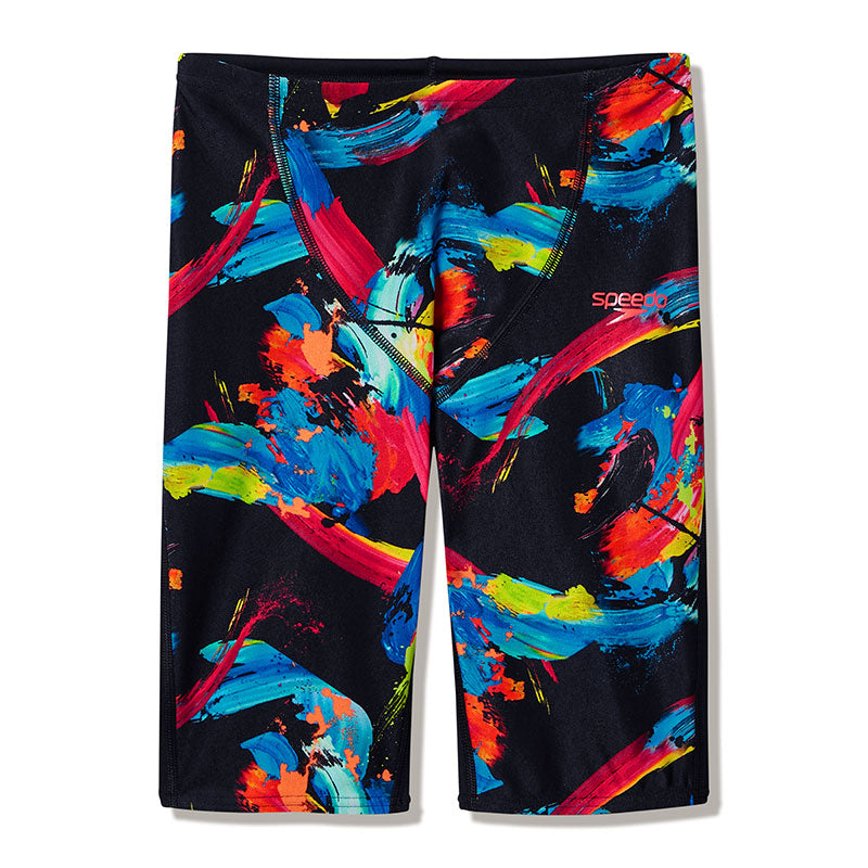 Speedo - Boys Endurance+ Max High Waisted Jammer - Colour Shock/Black
