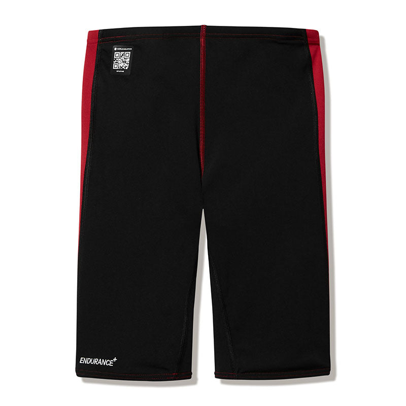 Speedo - Boys Endurance+ Max High Waisted Jammer - Regal Red/Black