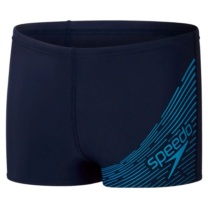 Speedo - Boys' Medley Logo Aquashort - Navy/Blue