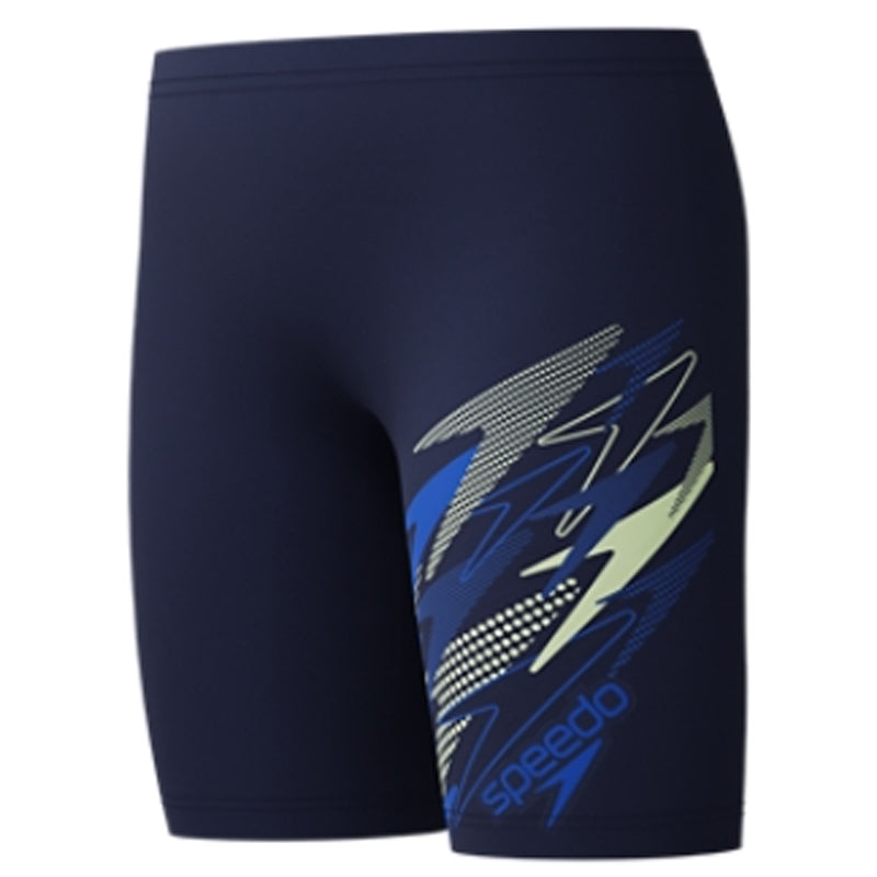 Speedo - Boys' Medley Logo Jammer - Peacoat/Deep Sapphire