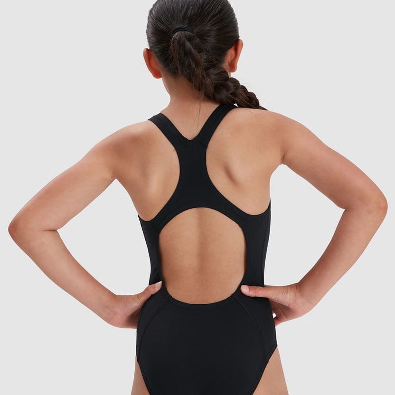 Speedo - Girls' Endurance+ Medalist Swimsuit - Black