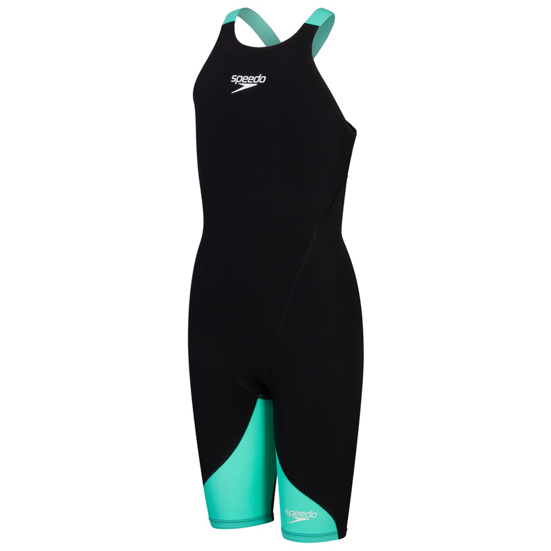 Speedo - Girls' Fastskin LZR Ignite Kneeskin - Black/Green