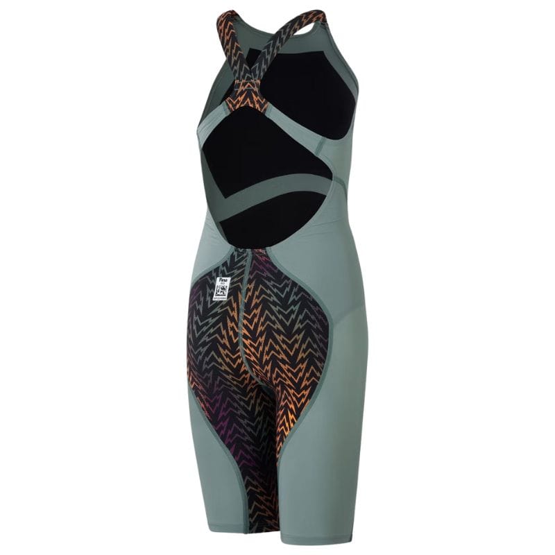 Speedo - Girls' Fastskin LZR Ignite Kneeskin - Green/Black/Orange